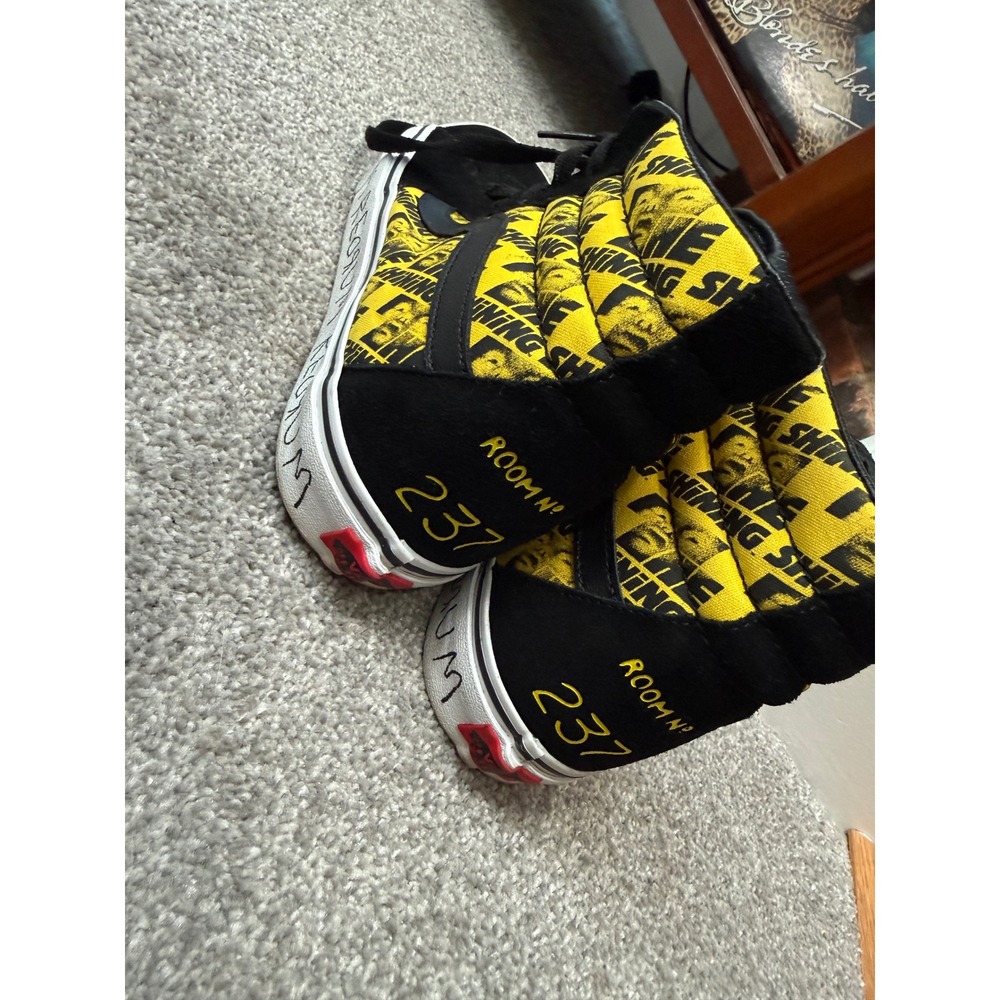 Vans Sk8-Hi The Shining Horror Collection Black Yellow Redrum Men 9.5 Women 11 - Picture 7 of 7